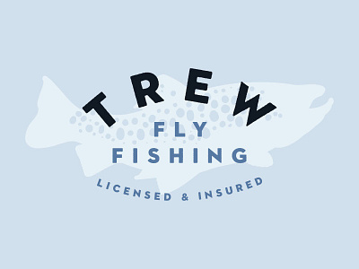 Trew Fly Fishing Logo Treatment fly fish fly fishing logo trout