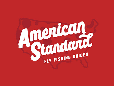 American Standard Fly Fishing Guides Logo design fishing flyfishing illustration logo logo design typography vector