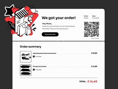 DailyUI - Email Receipt