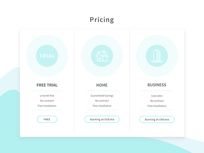 Pricing Table