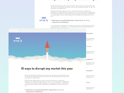 prop.ly digital content strategy blog clean tech ui web