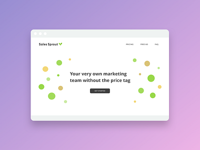 Sales Sprout Landing Page Splash