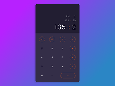 Calculator Design 004 004 calculator dailyui ui