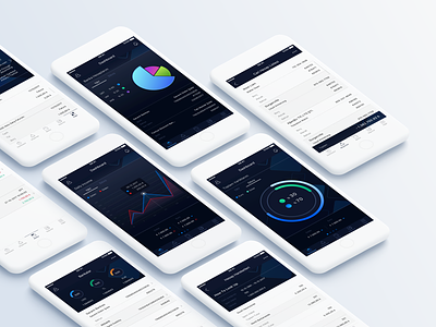 Financial App account application bank bills chart dashboard financial mobile app money track