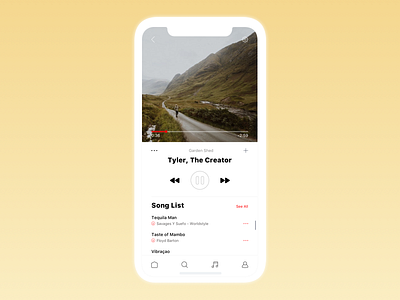 Music Player with Song List