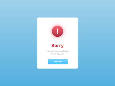 Daily 011 011 connection dailyui error pop up sorry