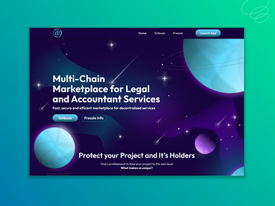 Planets & Stars Website Design