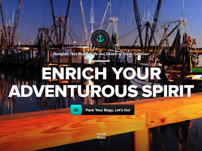 "Enrich Your Adventurous Spirit" dwaiter ui ux web