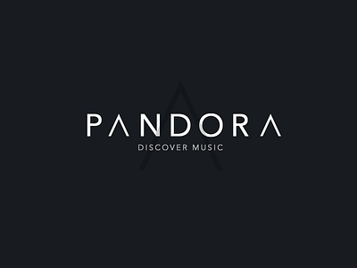 Pandora Logo app avenir handsome challenge media music pandora player redesign ui ux