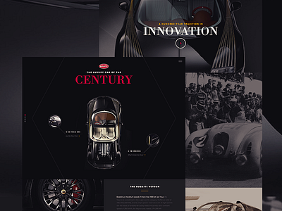 Bugatti Veyron bodoni bugatti car exercise longform marketing proxima veyron web