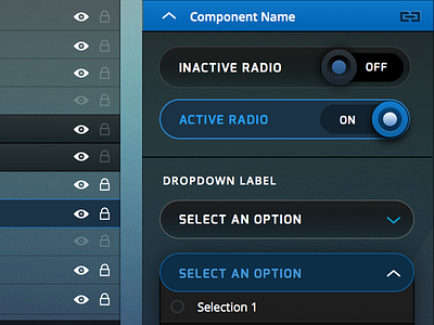 Radios and Dropdowns