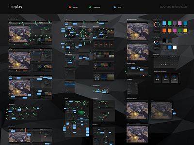 Style Guide 3d buttons case study dark details editor exo game open sans style guide ui ui kit