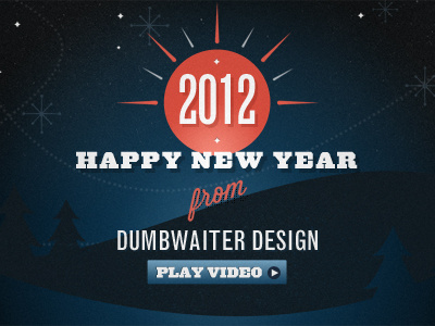 Dumbwaiter - Happy New Year Animation (Final Frame) animation design dumbwaiter dwaiter happy new year