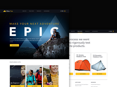 Hiker Tan Ultra Light Outfitter proxima ui ux