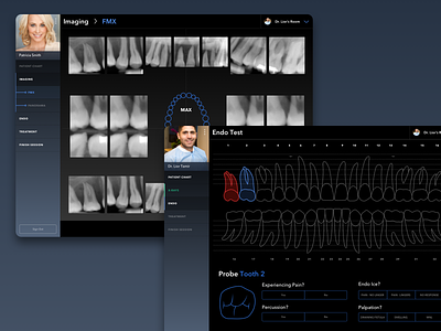 Clinician Endo Probing And Imaging Examination agency animation demo dentist futura healthcare mhealth platform portfolio productdesign reel saas servicedesign tablet ui ux