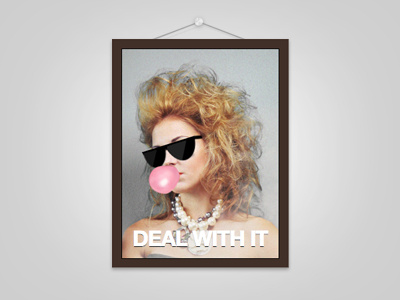 DEAL WITH IT (Animation) animation css3 deal with it dwaiter helvetica sunglasses