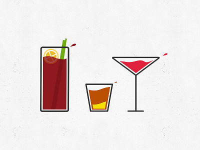 Drink Icons alcohol bloody cocktail drink icons martini mary shot