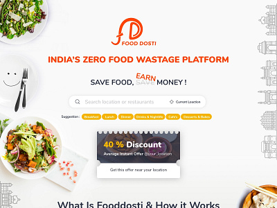 Mockup creative design food and drink food app food web app food website home page design product design search engine ui ux visual web app web design