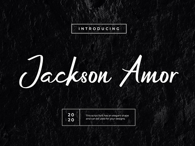 Jackson Amor Handwritten Script #1