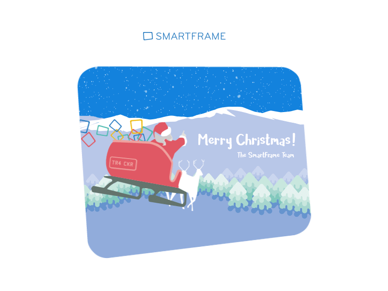 SmartFrame | Christmas card animation christmas card graphic design greeting card illustration postcard