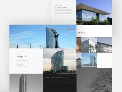 Delta Arquiprojectes | Architecture website animation architecture interface page project page site ui ux web website