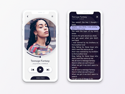 Music App app design interface minimal music app ui ux