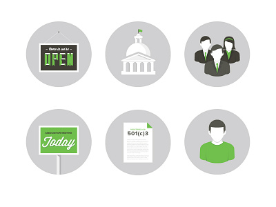 Icon Set For Website government icon vector