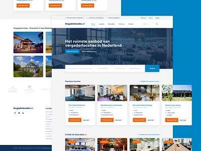 Homepage redesign vergaderlocaties.nl