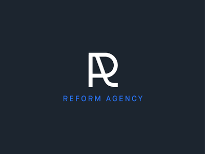 Reform Agency brand and identity brand design branding design identity letter logo typography ui ux