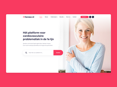 Cardiovascular platform - Webdesign