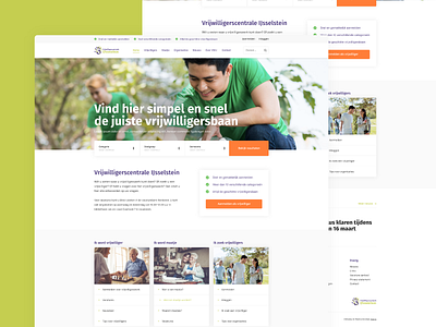 Redesign concept for a volunteer website design digital design ui ux web web design webdesign webdesigner website website design