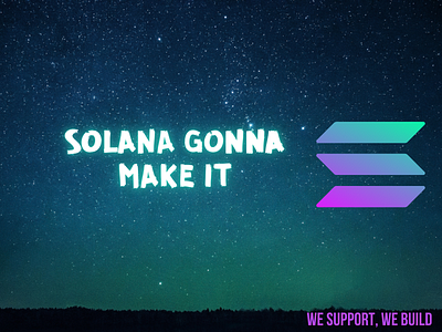 Solana Support Banner banner branding crypto design graphic design illustration solana typography ui