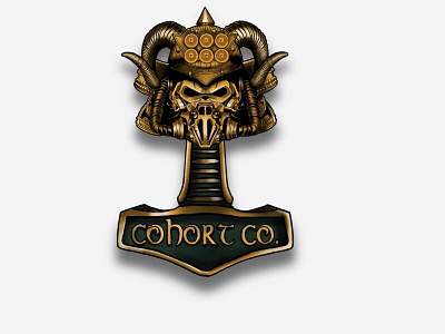 Cohort co. gaming logo samurai steampunk youtube