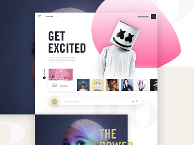 Unblocked. adobe color design ecommerce gradient landing max music musician pink ui ux web website