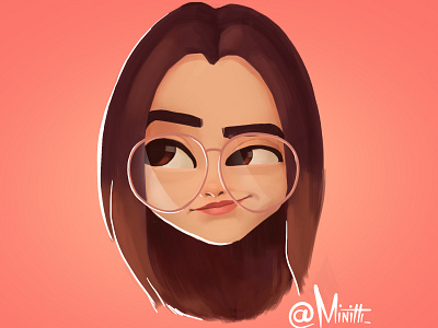 Caricature 2 cartoon character concept cute design girl illustration pink