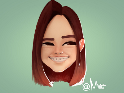 caricature 4 cartoon character concept cute design girl illustration