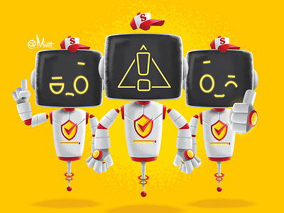 Starrett mascot cartoon character concept cute design fun futuristic illustration mascot robot safety tech