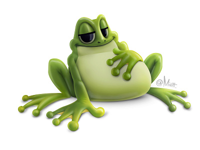 Easter Frog Illustration Clipart by Aimen Bashir on Dribbble