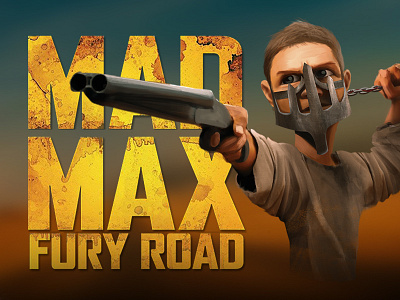 Mad max Ilustration cartoon cinema cover fury road mad max movie poster