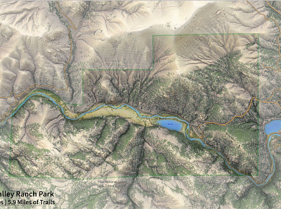 Land Cover and DEM experimentation at Pine Valley 3d cartography colorado conservation gis map maps parks