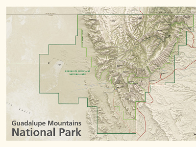 Guadalupe Mountains National Park cartography gis guadalupe map national park