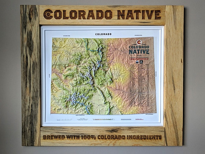 Colorado Native 3D Extruded Map