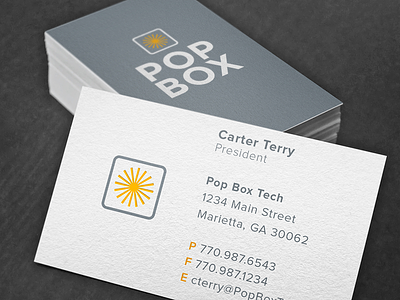 Pop Box Identity branding consulting identity logo tech