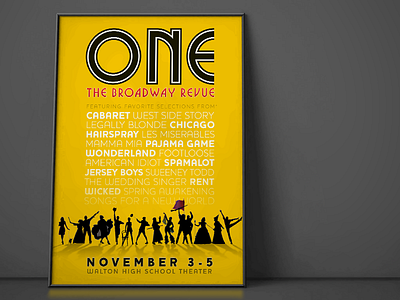 One – The Broadway Revue Poster broadway poster