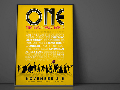 One – The Broadway Revue Poster