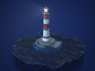 El gordo Lighthouse - Fan Art 3dsmax blue gta v lighthouse sea