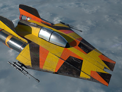 A-Wing War Paint 01 3d a wing after effects arnold game art interceptor maya modeling rendering skins star wars substance painter
