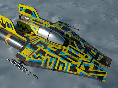 A-Wing War Paint 002 3d a wing after effects arnold game art interceptor maya modeling rendering skins star wars substance painter