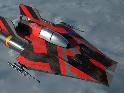 A-Wing War Paint 003 3d a wing after effects arnold game art interceptor maya modeling rendering skins star wars substance painter