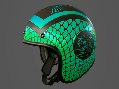 Motorcycle helmet 002 3d game art helmet maya modeling motorcycle substance painter